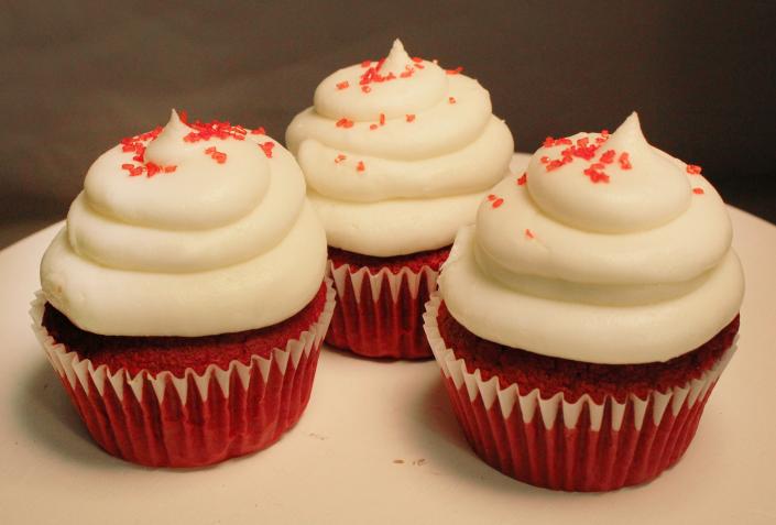 Red velvet cupcakes are a delectable treat at any special event.